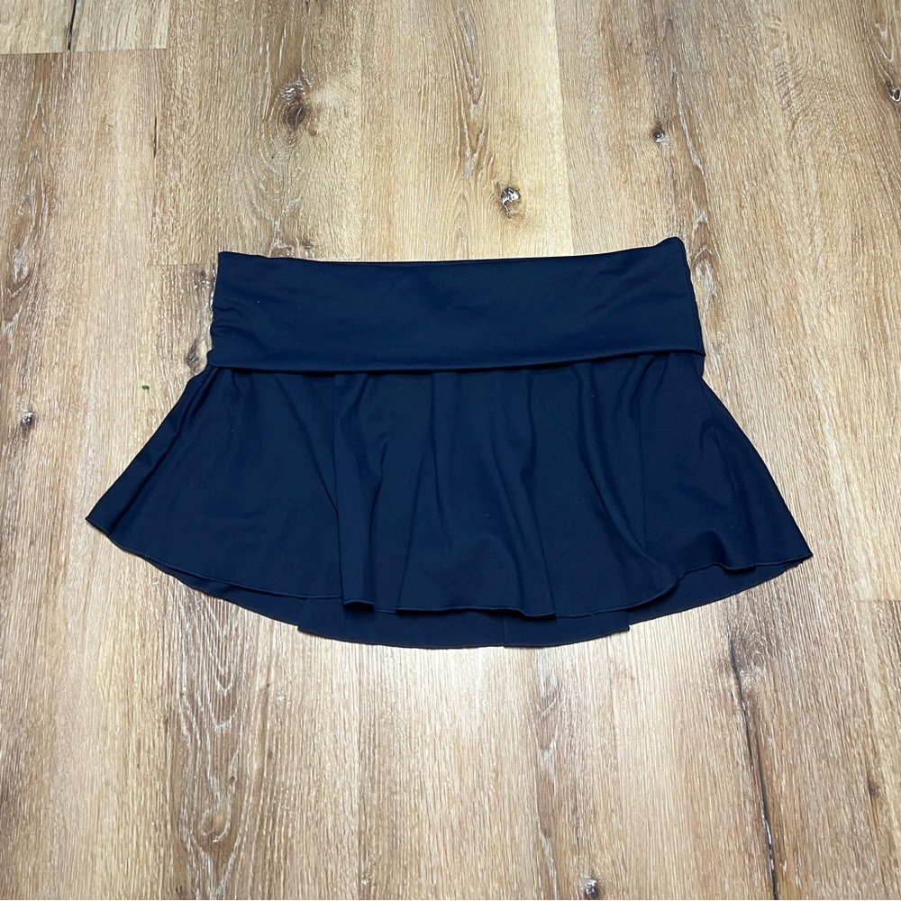 Navy fold over skirt Garage